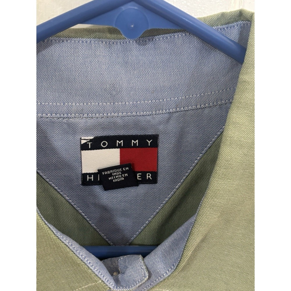 tommy hilfiger shirt men xl Mint Green Shirt Sleeve EUC 2006 - Picture 8 of 10
